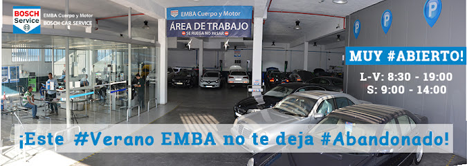 Taller Mecánico y de Chapa y Pintura en Leganés | EMBA Cuerpo y Motor BOSCH CAR SERVICE
